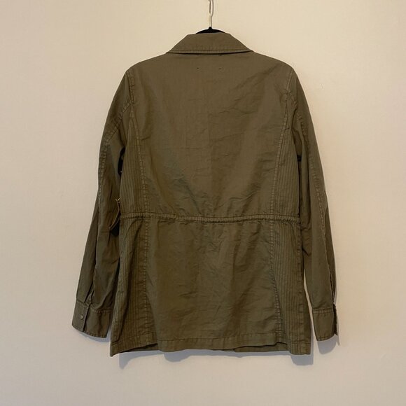 Lily Aldridge For Velvet by Graham & Spencer | Army Green  Field Jacket Sz Large - Picture 6 of 16